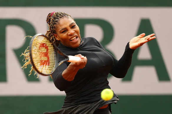 Serena Williams didn't drop a game in the second set of her opening-round match.