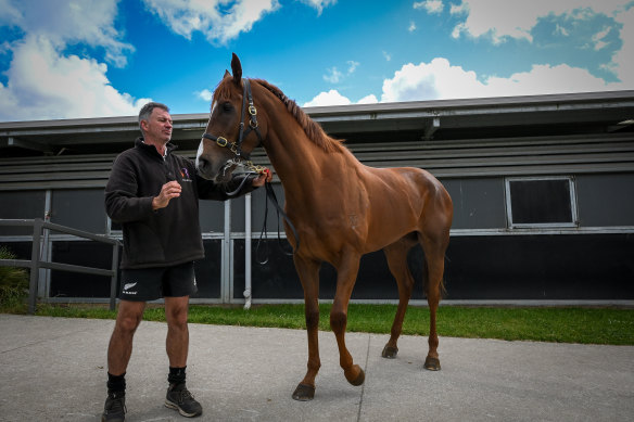 Enver Jusufovic, the Australian trainer with Cox Plate underdog Pinstriped.