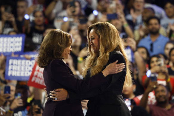 Beyoncé headlined a Kamala Harris rally in Houston, Texas, in October last year.