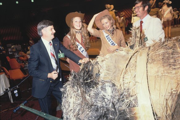 A hunk of junk: A piece of the Skylab was part of the ill-fated 1979 Miss Universe at the Perth Entertainment Centre,