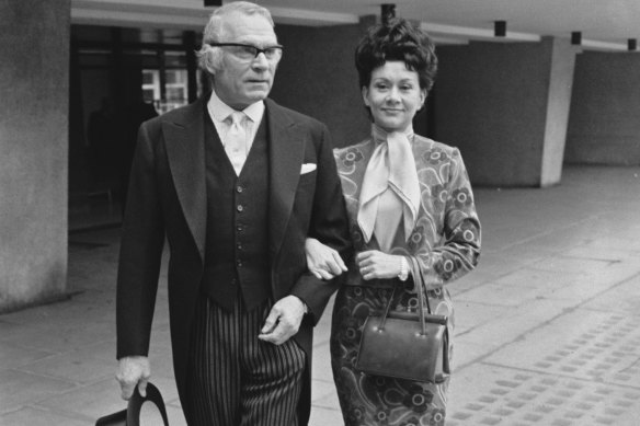 Joan Plowright with husband Sir Laurence Olivier in 1971.