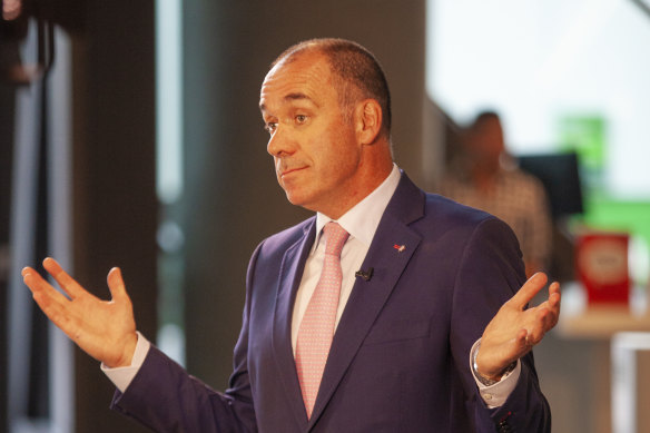 Andrew Thorburn, ejected from the Essondon role after the church he  chairs expressed churchy beliefs.