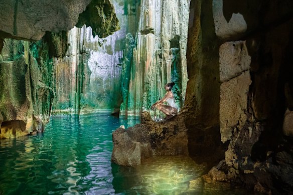 Limestone sea caves are a highlight of the trip.