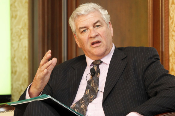 Peter Noonan speaks at the Australian Financial Review’s education summit in 2018.