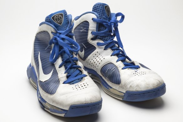 'He was straight and I wasn’t':  basketball shoes from The Museum of Broken Relationships.