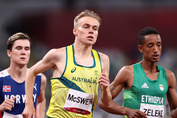 Stewart McSweyn wants the pace to be on in the men’s 1500m final on Saturday night.