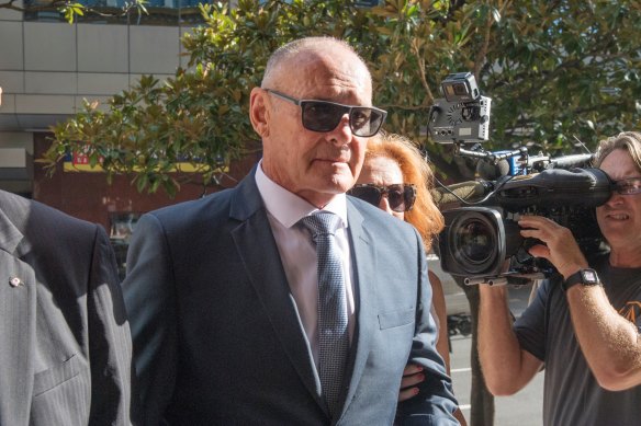 Chris Dawson arrives at court in 2020.