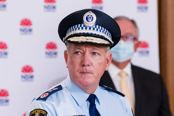 NSW Police Commissioner Mick Fuller has encouraged his officers to crack down hard.