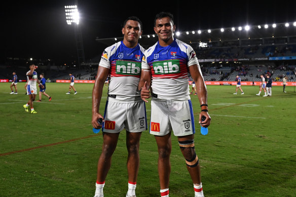 Twin brothers Jacob and Daniel Saifiti.