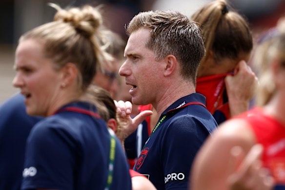 Former Demons coach Mick Stinear.