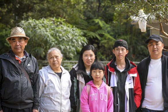 The Lo family, from Guangzhou, enjoyed one of the last bird feeding days at Grants Picnic Ground on Tuesday.