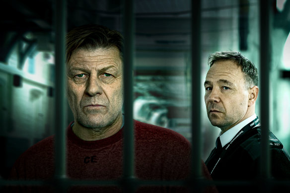 “They are my favourite actors”: Sean Bean (Mark Cobden) and Stephen Graham (Eric McNally) in <i>Time</i>. 