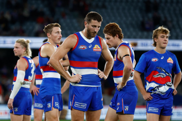 The Bulldogs were upset by the Bombers on Friday night.