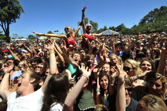 The Big Day Out used to be a regular feature at the Flemington Racecourse.  