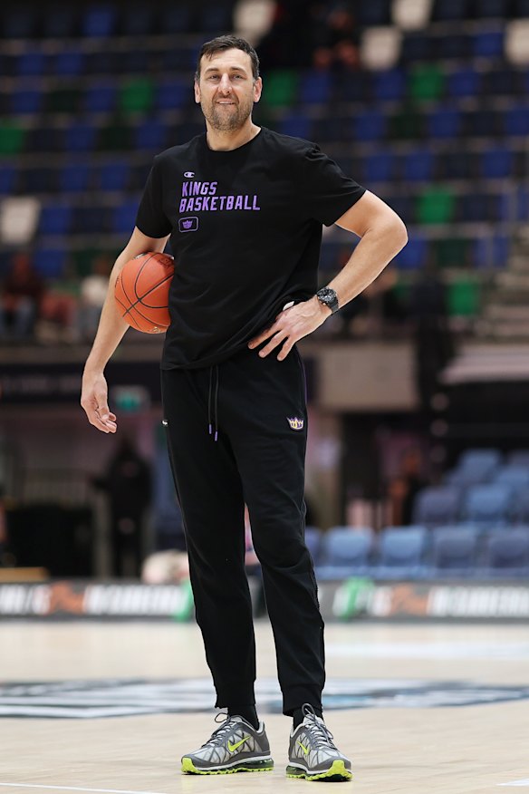 Andrew Bogut is an assistant coach to Brian Goorjian at the Sydney Kings this season.
