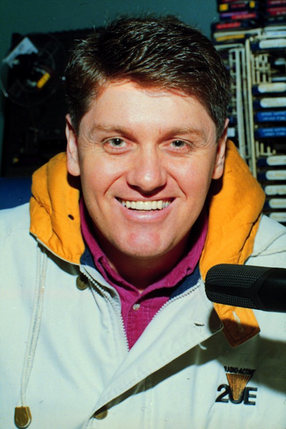 Ray Hadley in his early days of radio. 