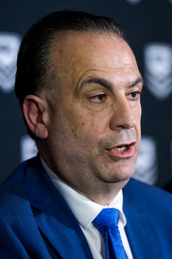 Quote hat-trick: Australian Rugby League Commission chairman Peter V'landys.