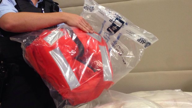 Police will allege some of the drugs found at the Port of Dampier were found in this life vest.