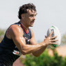 Herbie Farnworth at Dolphins training.