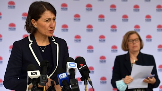 Premier Gladys Berejiklian and Chief Health officer Kerry Chant.