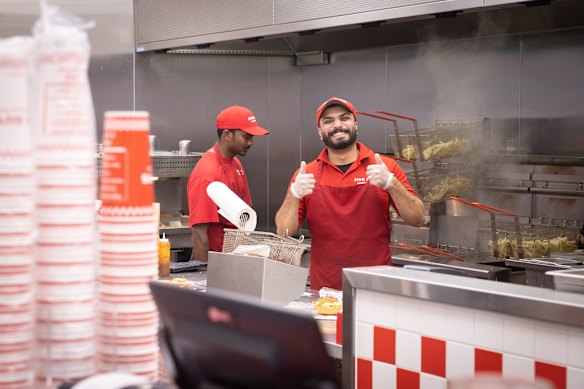 The kitchen is as open as a hatted restaurant.