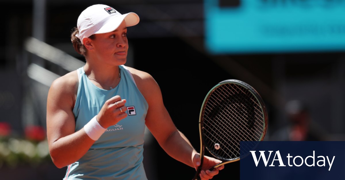 Ashleigh Barty defeats Petra Kvitova in Madrid to face ...