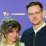 Universal Language co-writers Ila Firouzabadi (left) and Matthew Rankin.