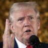 Former president Donald Trump.