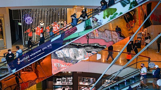 The owner of Westfield malls, Scentre Group, has annual rent escalators of inflation plus 2 to 3 per cent on many of its specialty leases.
