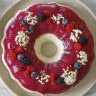 Katrina Meynink’s two-tone jelly and panna cotta.