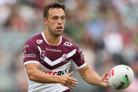 Luke Brooks feels the pressure is off him at Manly.