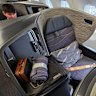 The seat has direct aisle access, but feels tight.