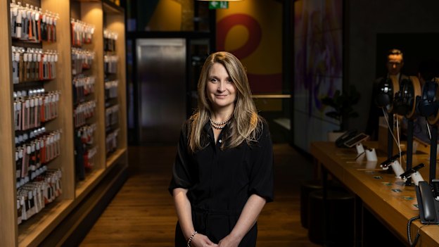 Optus CEO Kelly Bayer Rosmarin was planning to visit stores on her first day. Instead, she was in a crisis meeting.