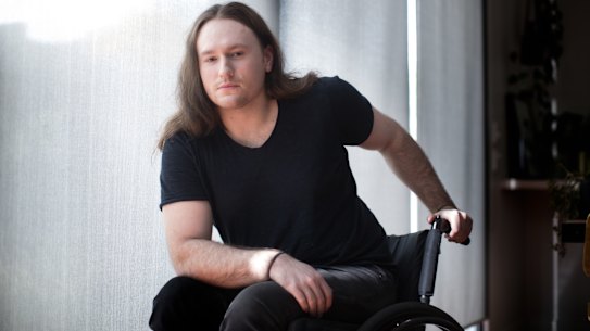 The Age, News. Melbourne Fashion week model Casting. Pic shows Jason Clymo .Pic Simon Schluter 24 July 2019