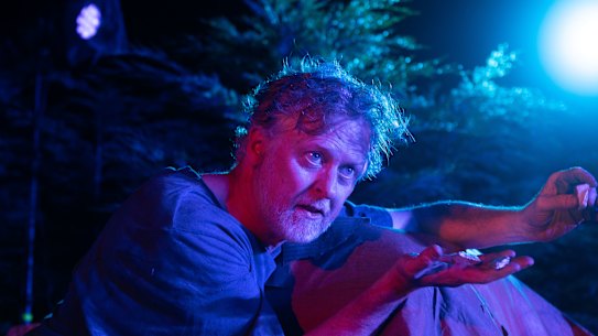 Damien Ryan’s Timon has truth, energy and a ferocity to make the blood drain from your face.