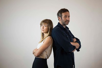 Rosamund Pike and Chris O'Dowd in State of the Union.