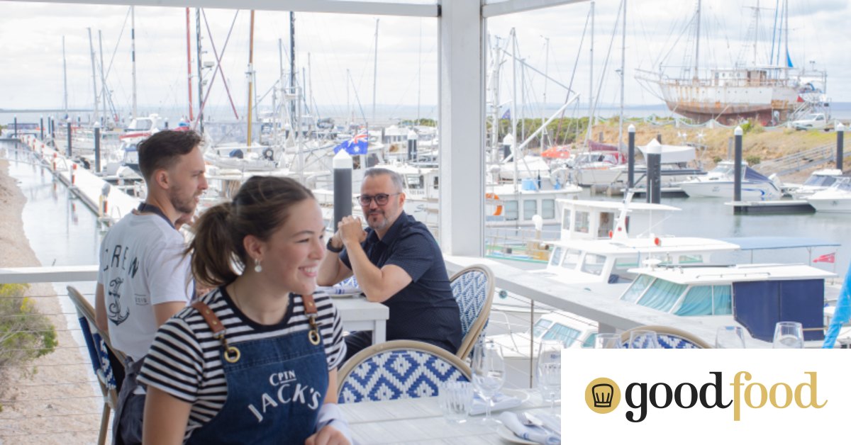 Cptn Jack’s is a waterfront restaurant at Somerville boat harbour on the Mornington Peninsula
