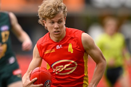 Zeke Uwland will end up at Gold Coast in the AFL draft, but it’s likely another club may make a bid on him beforehand.