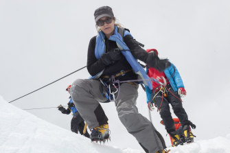 Jen Peedom at work on ‘Sherpa’.