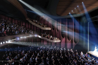 A render of the new Broadway-style theatre coming soon to Pyrmont.