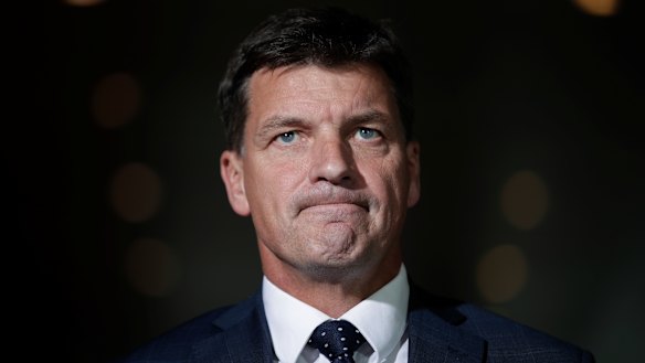 Energy and Emissions Reduction Minister Angus Taylor.