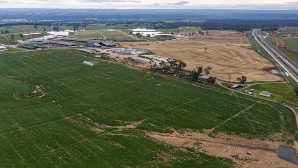 Land near the Western Sydney Airport was bought for more than $30 million, while a similar parcel of land cost just $3 million.