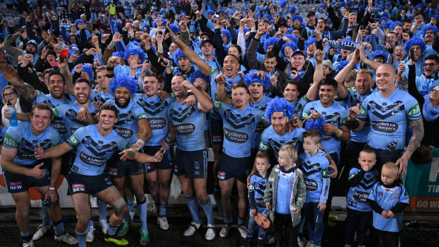 Blues brothers: NSW did it for the fans, probably, when they won last year's series. 