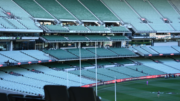 The MCG, sans crowd.