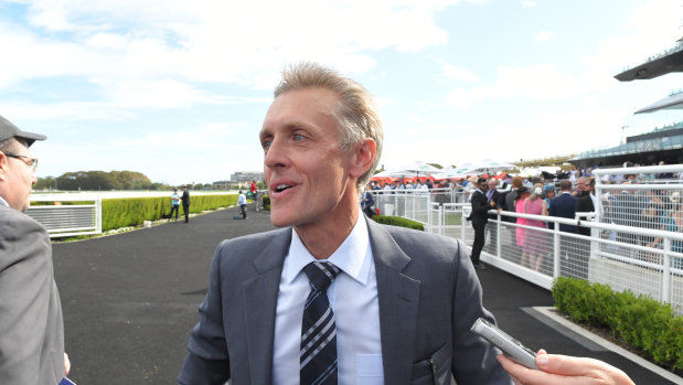 Long wait: Trainer Mark Newnham has had to bide his time to get Super Pins to the races.