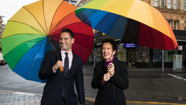 Sydney Mayor Clover Moore and NSW MP Alex Greenwich revealed plans for the new crossing on Thursday. 