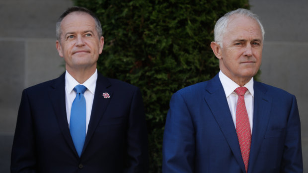 Anyone listening? Opposition Leader Bill Shorten and Prime Minister Malcolm Turnbull.