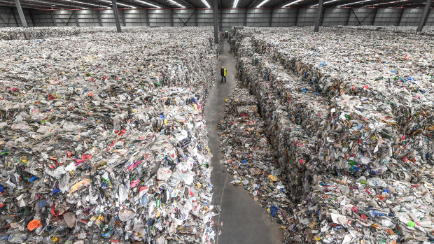 A Melbourne warehouse where thousands of tonnes of waste was dumped.