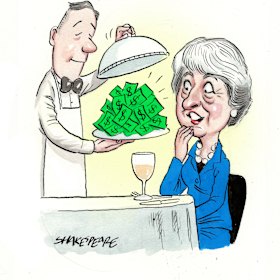 Former British prime minister Theresa May is in high demand on her trip to Australia.