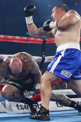 Paul Gallen knocked out Lucas Browne within two minutes on Wednesday night.